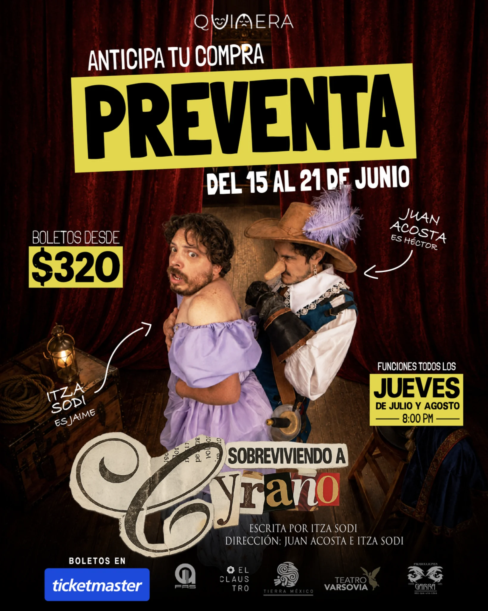 Arte de preventa de Sobreviviendo a Cyrano