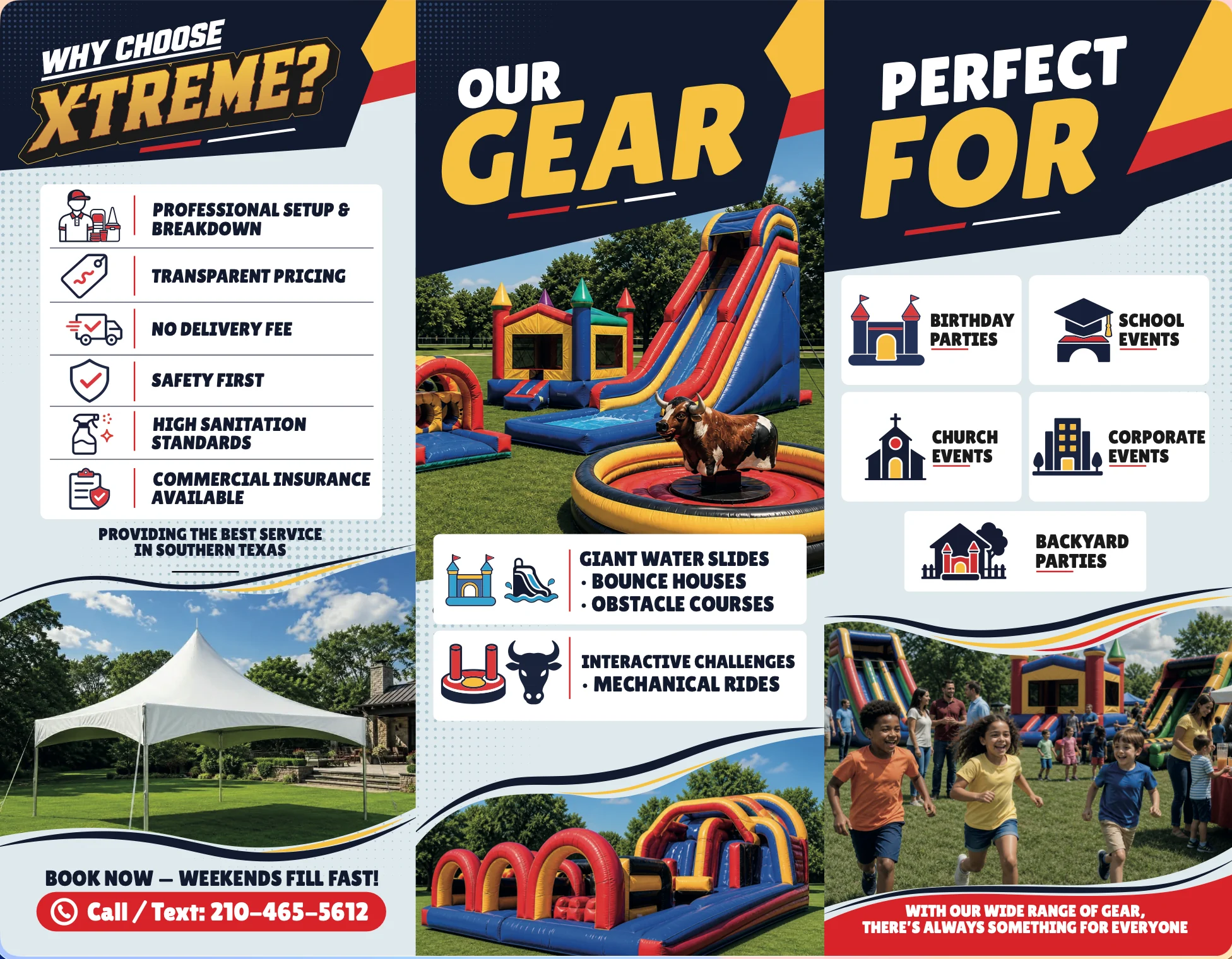 Primera cara del trifold de X-Treme
