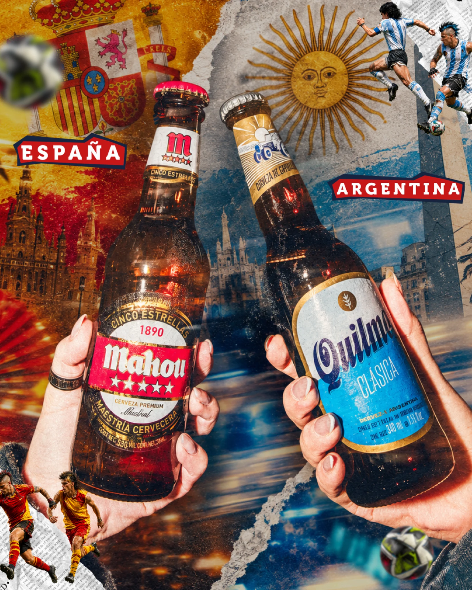 Campaña de bebidas York Pub: cervezas de España y Argentina