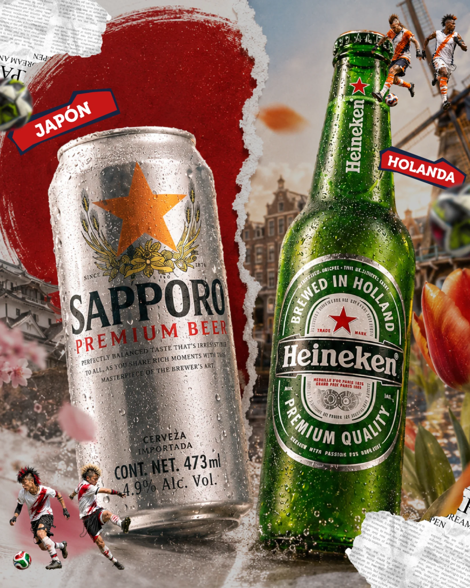 Campaña de bebidas York Pub: cervezas de Japón y Holanda